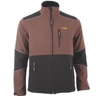 Khaki with black Softshell Jacket