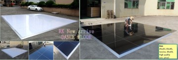 Black and white dance floor Wedding Event With Trolley