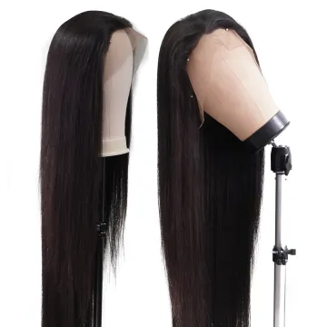 Wholesale Vendors Full hd 360 For Black Women Brazilian Straight Body Wave 36 Inches 40 Inches Human Hair Lace Front Wigs