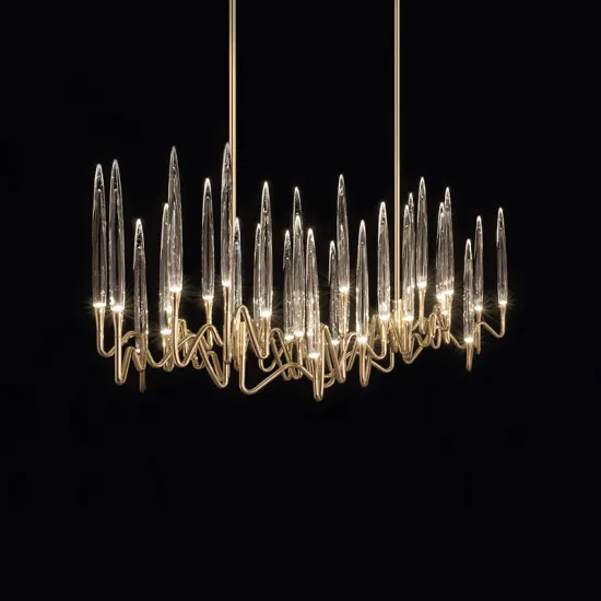 Modern French Light Luxury Crystal Chandelier for Minimalist Dining Room and Bedroom