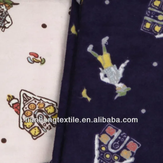 Cotton Plain Fleece Printed Fabric