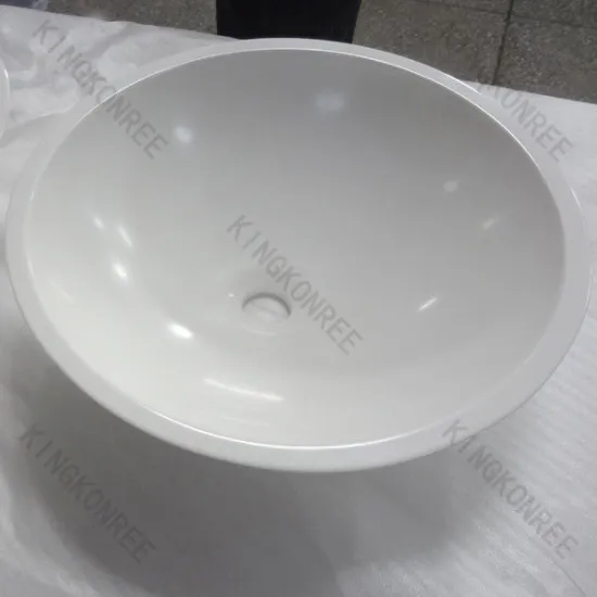 Artificial Stone Stone Wash Basin Acrylic Solid Surface Bathroom Wash Basins With Oem