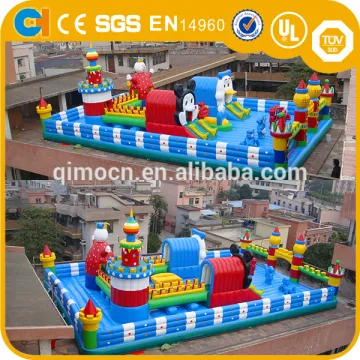 Cartoon theme inflatable mickey mouse amusement park,Fun city and playgroud,Inflatable funcity for sale