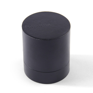 Round Black Cylinder Tube Packaging Box for Bottle