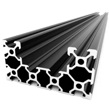 Silver and Black V-slot C-beam Aluminum Profile 4080