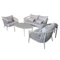 Classic European style outdoor rope sofa set