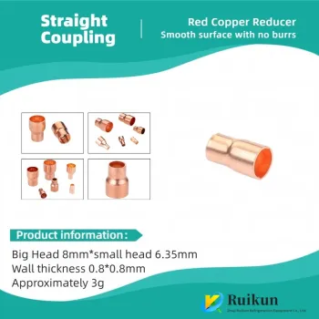 Copper Reducer for HVAC Refrigeration Pipes