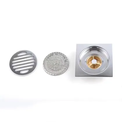 Stainless Steel Odor-Proof Floor Drain for Bathroom Tile Insert Cover
