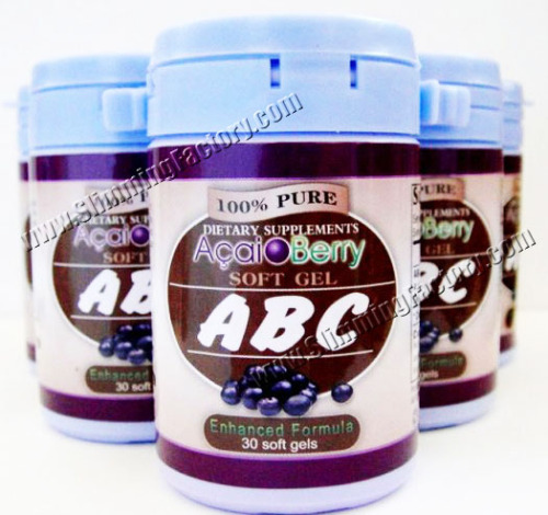 100% origineel ABC Acai Berry inwikkeling Capsule