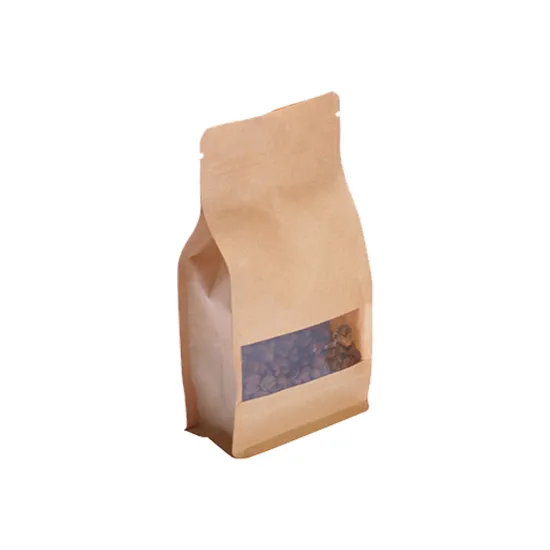 Air-proof Kraft Paper Pouch For Coffee Packaging