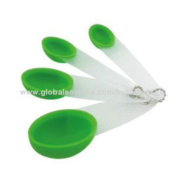 Silicone measuring spoon, PP handle