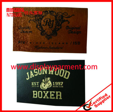 synthetic leather label,custom embossed leather label,jeans leather label,leather label