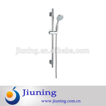 Temperature controlled handle shower head with water saving function