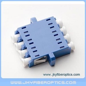 LC PC SM Quad Fiber Optical Adaptor