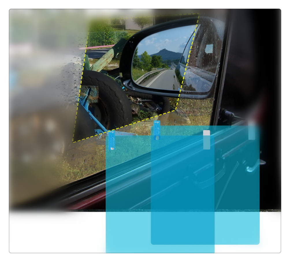 Car rearview fitting mirror waterproof membrane anti-fog clear vision for GMC Mahindra Hino Lincoln Cadillac Acura Tata Motors