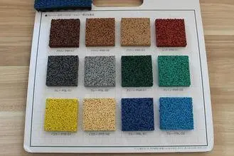Outdoor flooring EPDM rubber granules , rubber colored guan