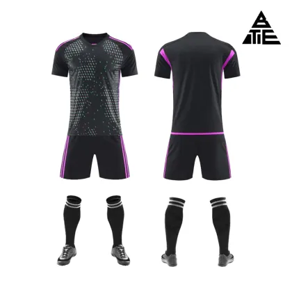 Football suit set match short sleeved