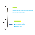 Gun Metal Shower Rail Set