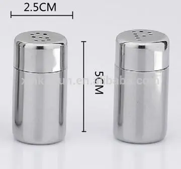 430 stainless steel condiment bottle/salt and pepper shaker/salt pepper shaker