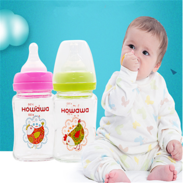 150 ml Babyfoderflaska Glasflaska utan handtag