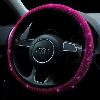 High-Quality Anti-Slip Rhinestone Steering Wheel Cover for SUV and Cars