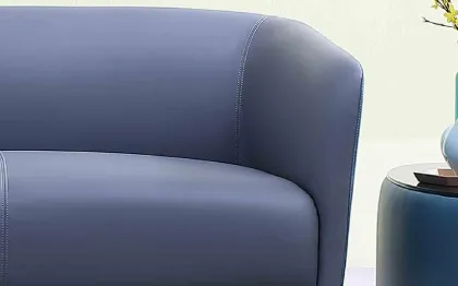 High Resilience Breathable Leather Office Sofa