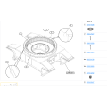 Mine Caterpillar CAT6030B slewing bearing 529-2146