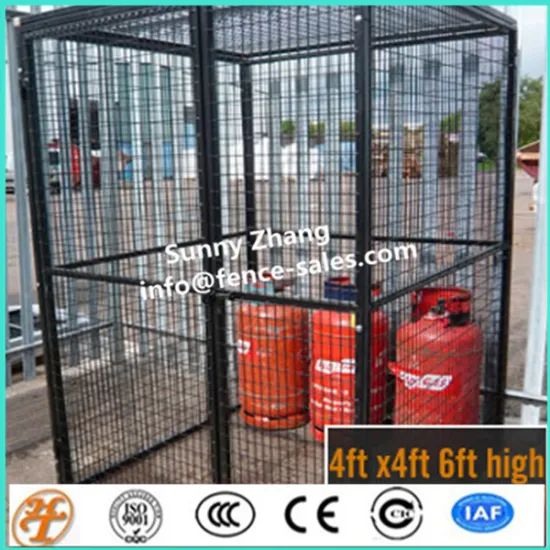 high quality galvanized Gas Bottle Storage wire mesh cage