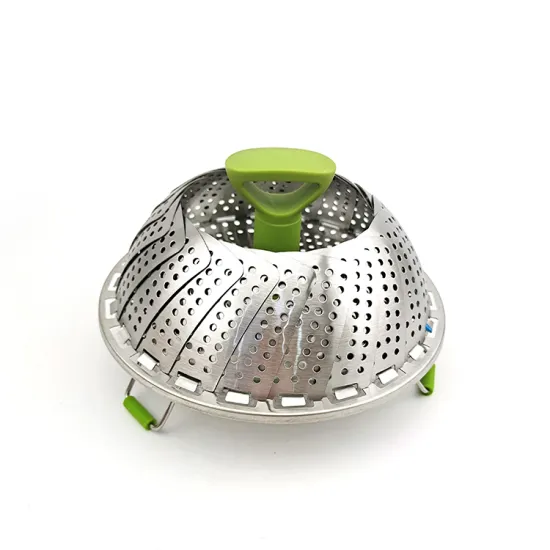 Stainless Steel Folding Steamer Basket for Healthy Steam Cooking