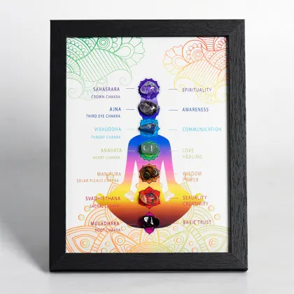 Seven Chakras Crystal Photo Frame - Wholesale Home Gift