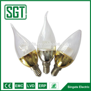 Indoor decorative 5w 400lm E14 SMD 2835 cheap led candle light