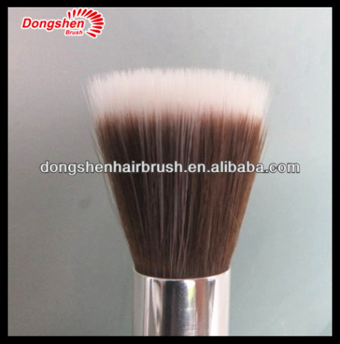 Flat top duo fibre powder brush,dispensing powder brush,big round brush