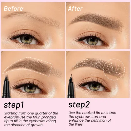 Pudaier Spot Wholesale 4 Tip Eyebrow Pen & Eyeliner
