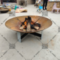 Assembled Corten Steel Fire Pits