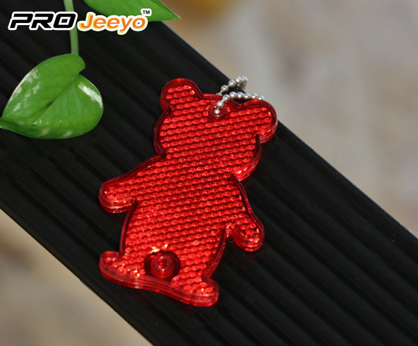 Acrylic Red Bear Honey Key Chain For Key Bag RV-506 RED 1