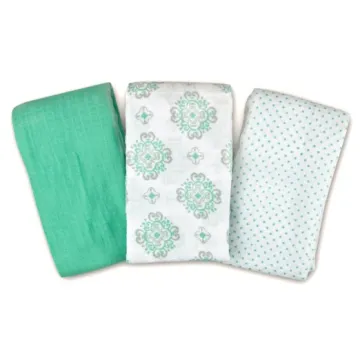 100% Cotton Baby Muslin Swaddle Blanket Wrap ---super soft and comfortable