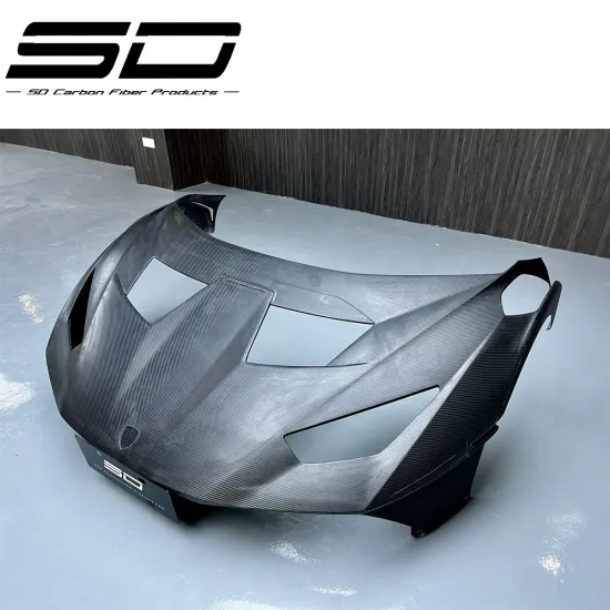 STO Style Dry Carbon Hood Bonnet for Lamborghini Huracan Upgrade