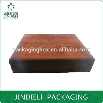 Dark brown beautiful velvet cosmetic packaging box