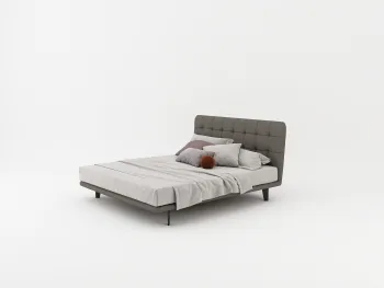 ​​Organic Shape Bed Frame with Soft Edges for Wabi-Sabi Sleep Space​