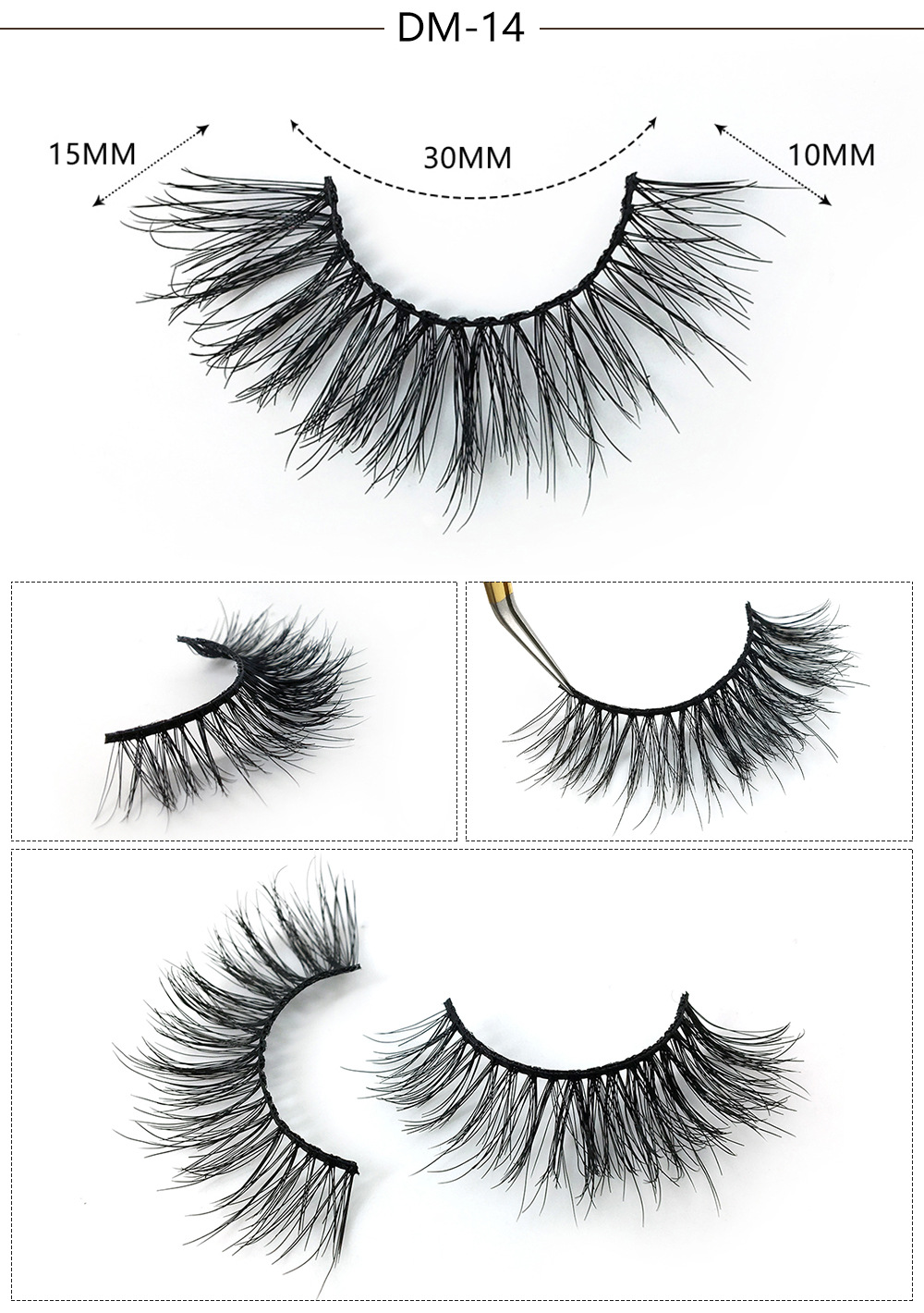 3D mink false eyelashes with luxurious package