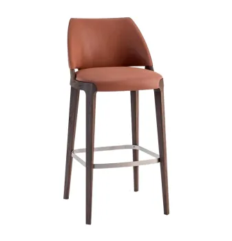 PU Wood Metal Frame Bar Stools for Hotels and Restaurants