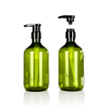 16oz/500ml Refillable Green Plastic Shampoo Dispenser Bottle