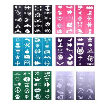Reusable Halloween makeup stencils for face painting