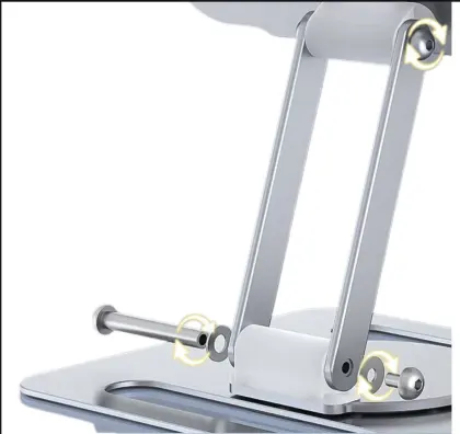 Rotate the height of the computer stand