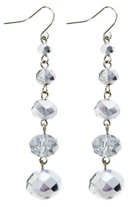 Long Drop Earring with Crystal 1204-G