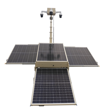 Industrieller teleskopierbarer mobiler Lichtmast mit Dieselantrieb. Robustes und langlebiges Produkt