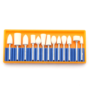 1/8 Inch Shank Multifunctional Wool Felt Mandrel Set: 13-Piece Grinding and Polishing Accessory Kit