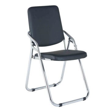 Black PU Cushion Office Folding Chair Zd07
