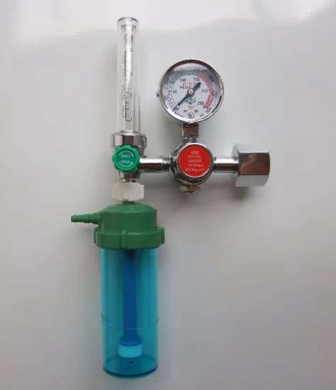 Medical Oxygen Regulator with Humidifier and Flow Meter