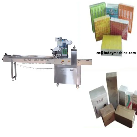 Food Use pita bread Horizontal Rotary Pillow Wrapping Machine